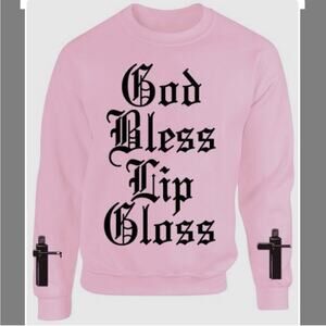 Jeffree Star Beauty Forever Pink Graphic Crewneck Sweatshirt, Size Large, NWOT